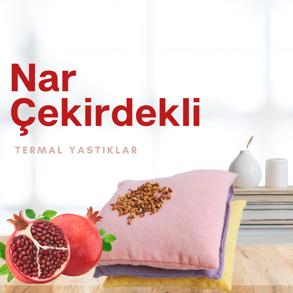 Nar Çekirdekli Termal yastıklar kolayca şekil alır ve oldukça hafiftir. Baş, omuz, boyun, sırt gibi bölgelere kolaylıkla yerleşir. Bebekler de gaz sancısı giderir, yetişkinler için ideal ısı terapisi sağlar.